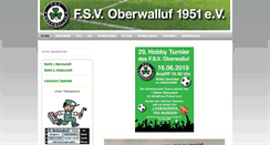 Desktop Screenshot of fsvoberwalluf.de