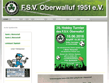 Tablet Screenshot of fsvoberwalluf.de